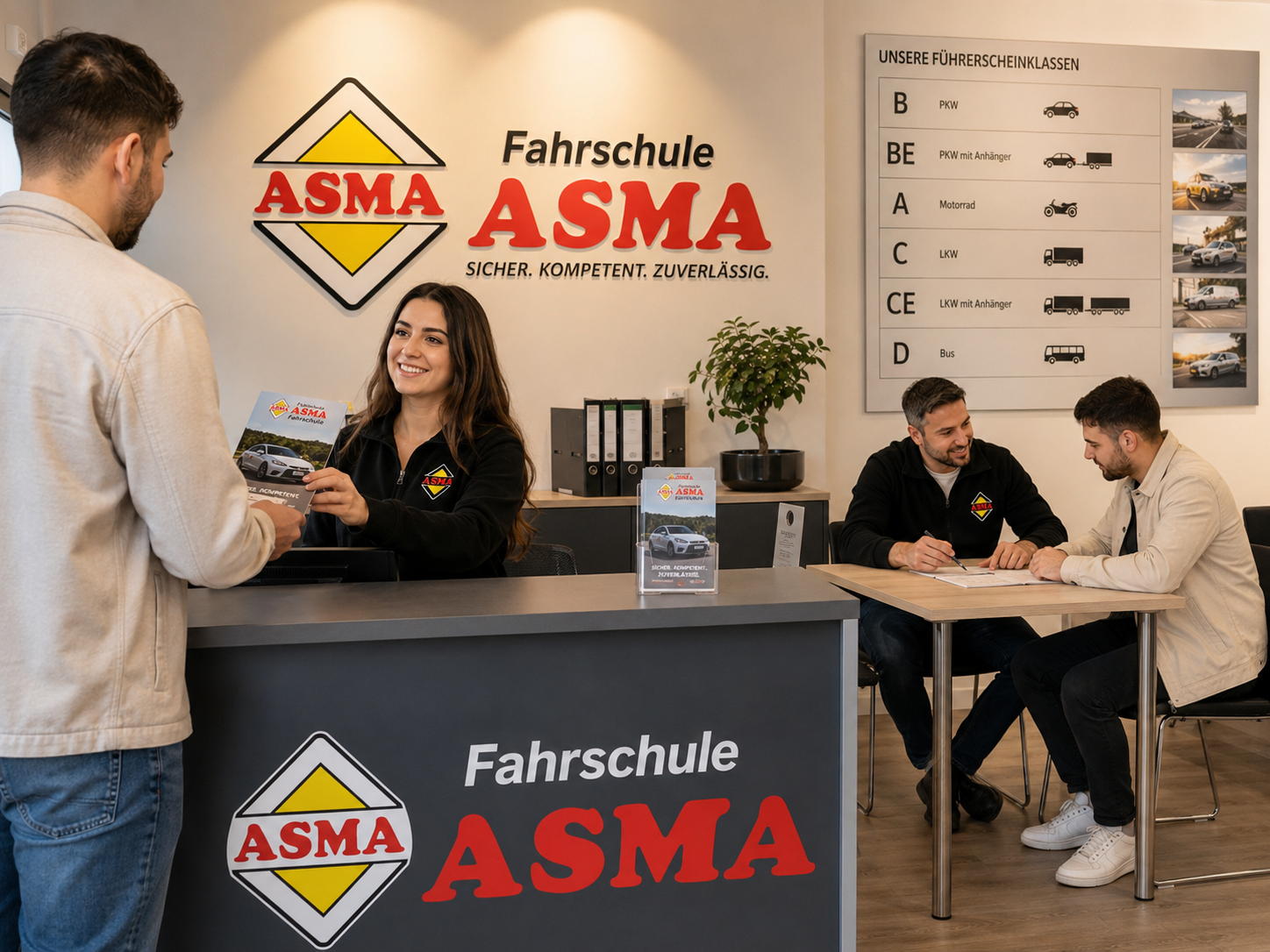 Beratung in der Fahrschule ASMA Filiale