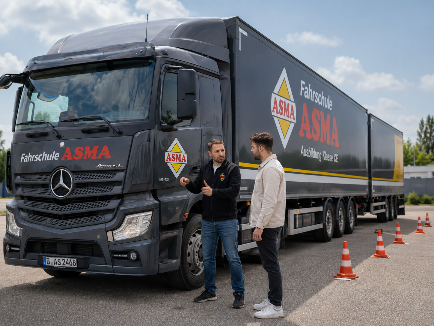 LKW mit Anhänger Ausbildung Klasse CE