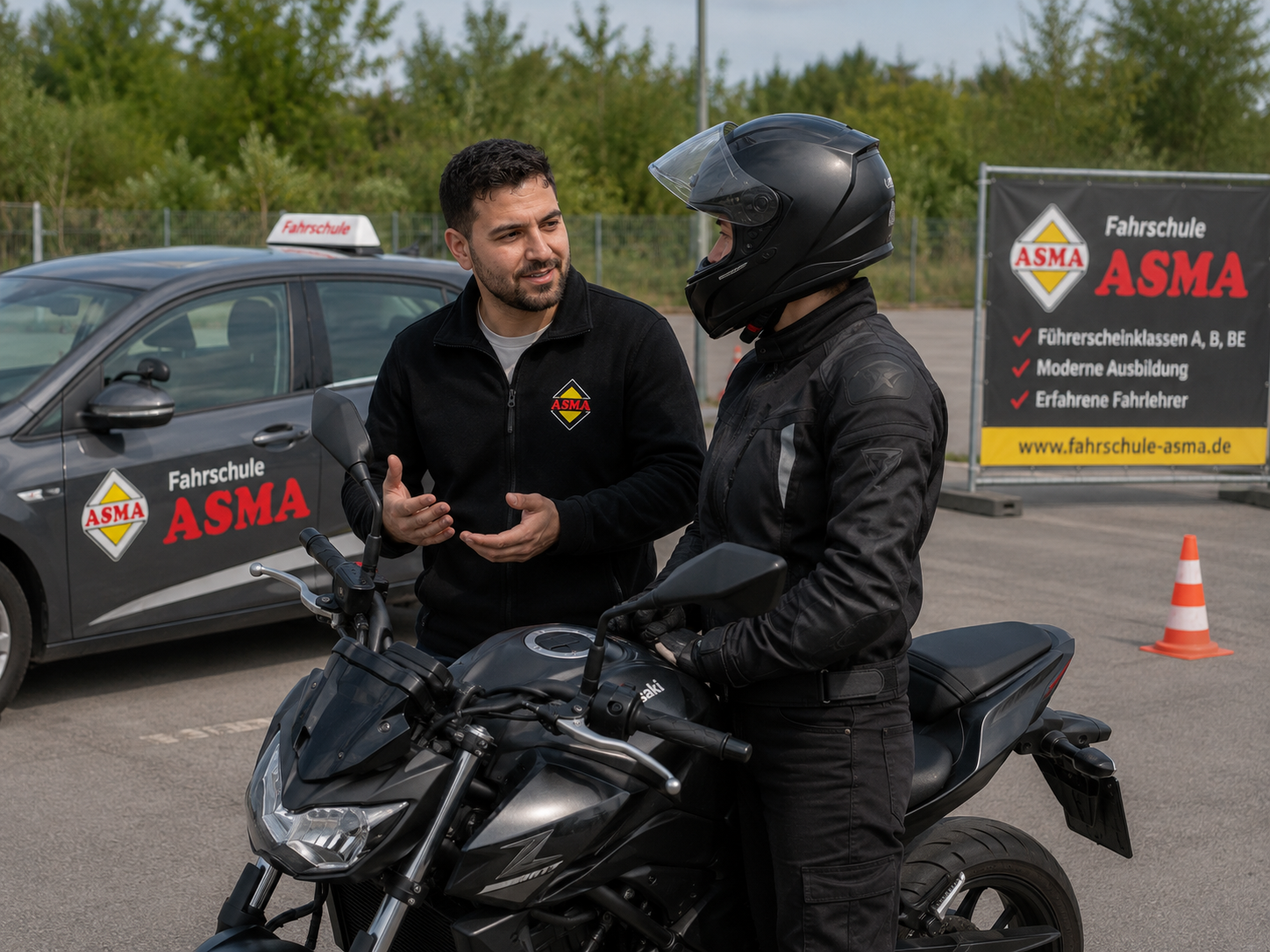 Motorrad-Ausbildung bei Fahrschule ASMA