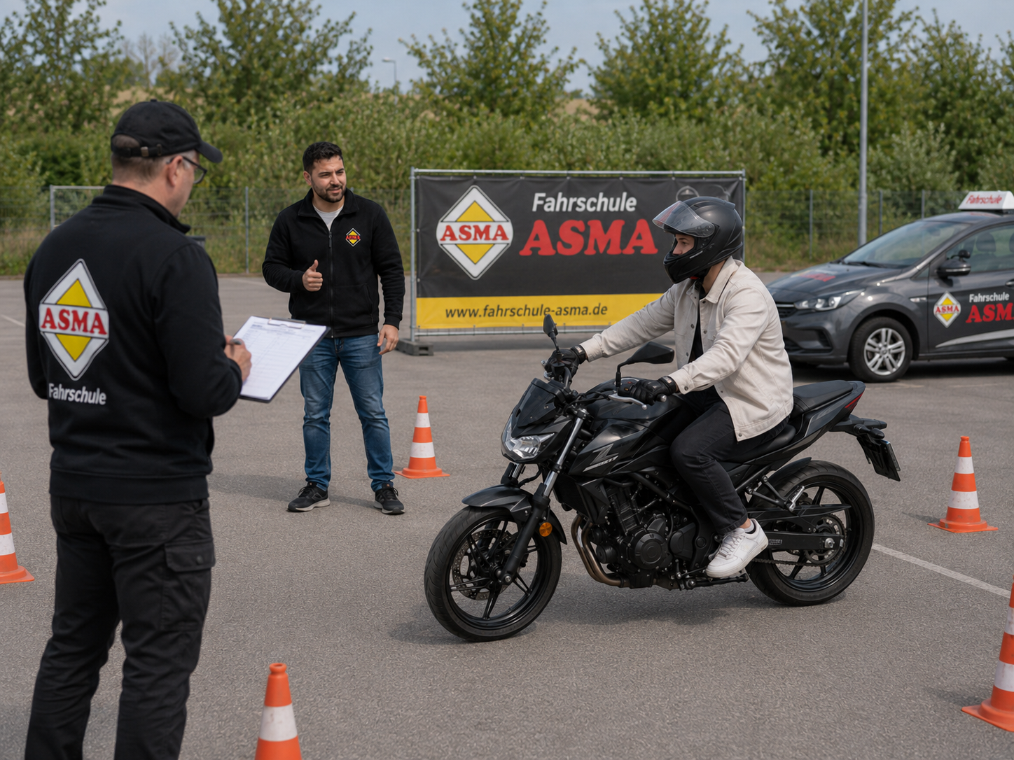 Motorradtraining mit Fahrlehrer
