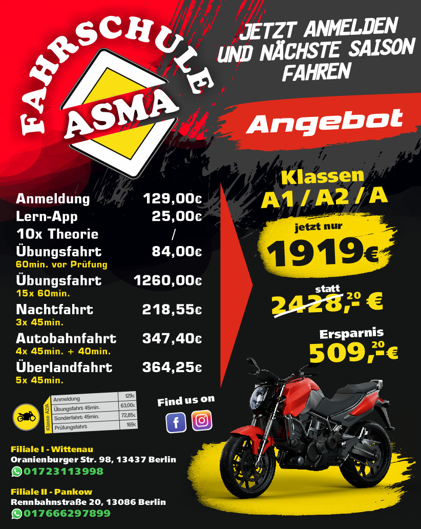 Fahrschule Für Frauen Berlin | Erfolgreich Mit #1 Fahrschule Motorrad angebot Juli 2025