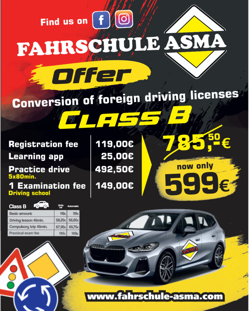 Driving school in berlin offer